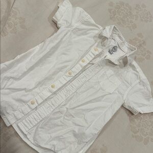 Wonder Nation White Button Down Shirt for Kids